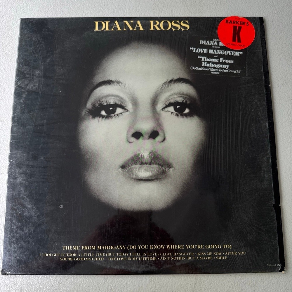 DIANA ROSS Diana Ross LP 1976 Motown M6-861S1 First Press OG Shrink Wrap - EX